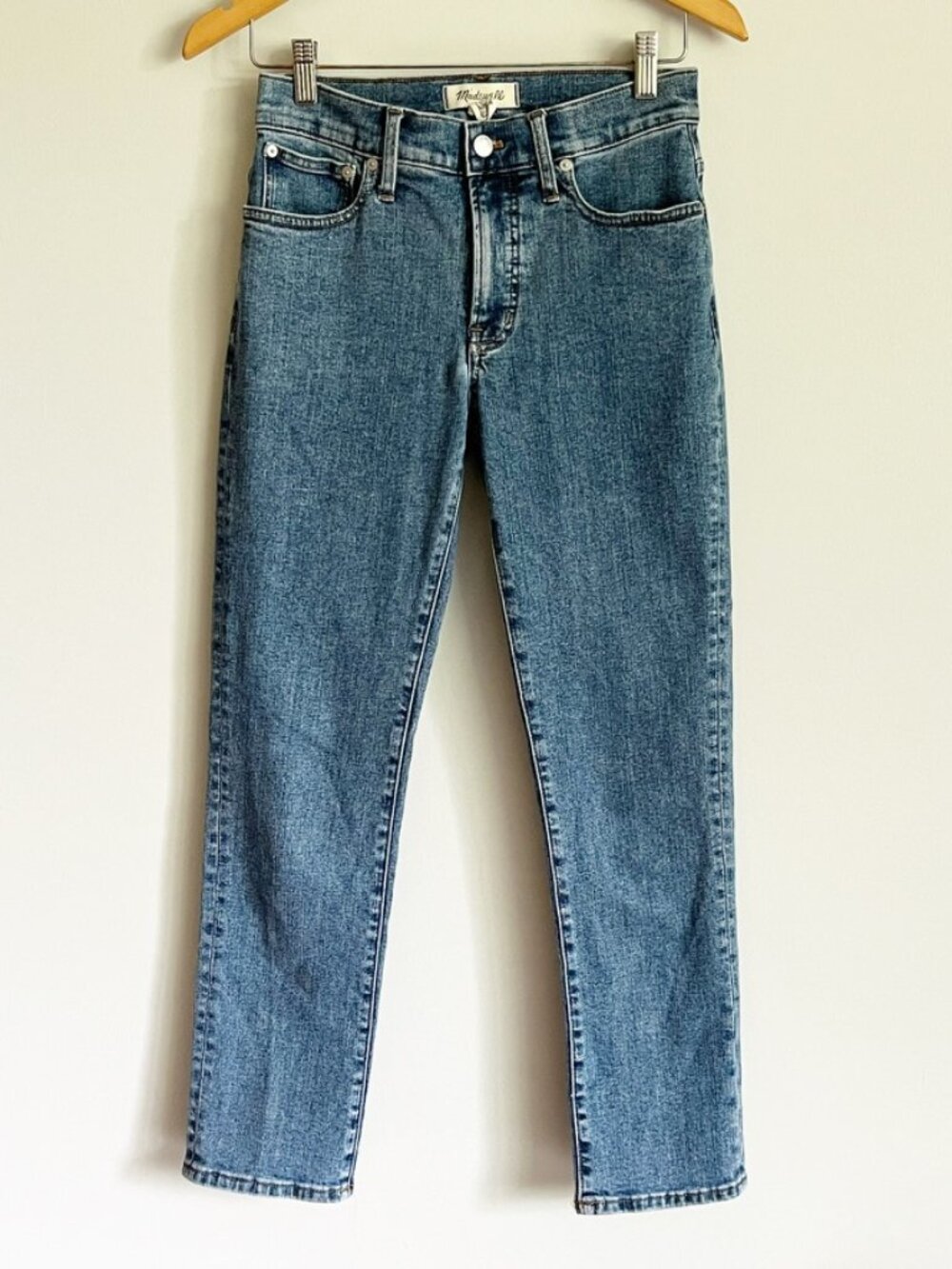 Madewell Jeans‎ Size 25 The Mid-Rise Perfect Vintage Straight Leg Knowland Wash